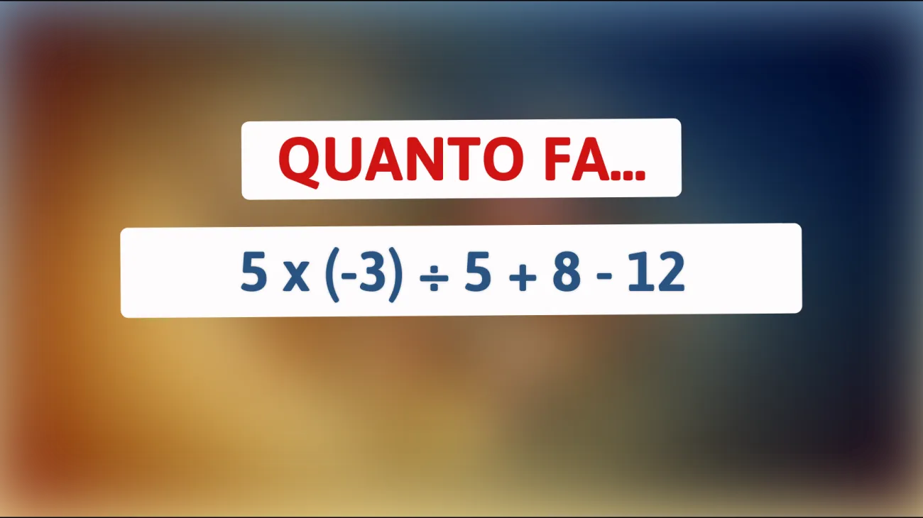 \"Svelato il rompicapo matematico che solo il 1% riesce a risolvere: scopri se sei tra i più intelligenti!\""